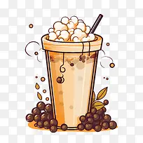 珍珠奶茶-冷咖啡
