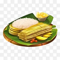 OnamSadya食物-炒饭