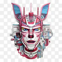 FuntimeFoxy-FuntimeFoxy机器人科幻赛博朋克未来派