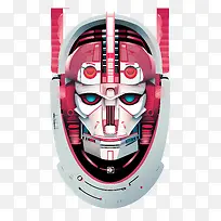 FuntimeFoxy-FuntimeFoxy机器人面具机器人赛博朋克