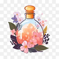 香水瓶-香水瓶香水瓶花水彩多彩