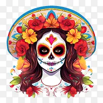 亡灵节-亡灵节亡灵节骷髅糖骷髅亡灵节
