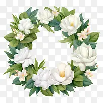 栀子花环-花环