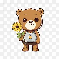 泰迪熊日-向日葵