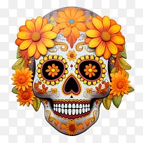 亡灵节——亡灵节diadelosmuertos糖骷髅亡灵节骷髅面具