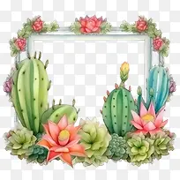 肉质-花卉框架