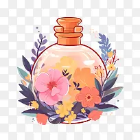 香水瓶-香水瓶香水瓶花卉装饰