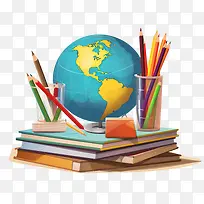国际扫盲日-学校用品
