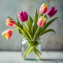 全国梅森罐子日——春天的花朵