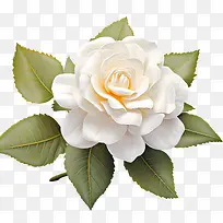 白玫瑰花-白花