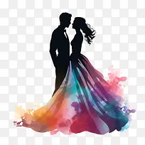 婚礼情侣剪影-婚礼情侣剪影