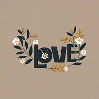 爱艺术字-花艺设计