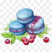 马卡龙日-马卡龙日覆盆子蓝莓马卡龙新鲜水果
