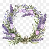 薰衣草花环-花环