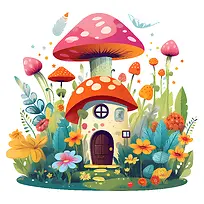 蘑菇屋-蘑菇屋蘑菇屋伞菌花园幻想
