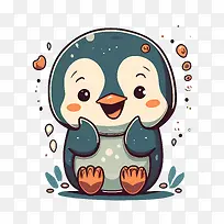 可爱的企鹅-企鹅