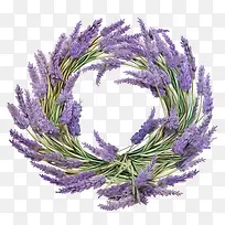 薰衣草花环-花艺设计