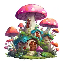 蘑菇屋-蘑菇屋奇幻卡通蘑菇屋