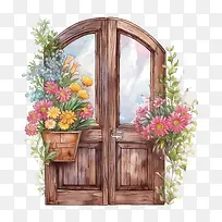 木门-花箱