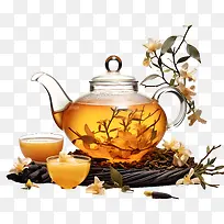 国际茶日-白色背景