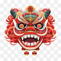 中国舞狮头-中国龙
