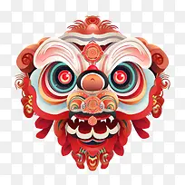 中国舞狮头-中国舞狮头狮头面具野生动物头饰