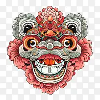 中国舞狮头-中国舞狮头狮头脸眼睛