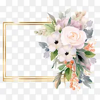 婚礼花束-白色和粉红色花朵的婚礼花束