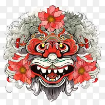 中国舞狮头-花冠