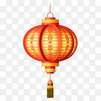 中国灯笼-红色纸灯笼与凤凰,悬挂,照明