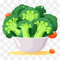 西兰花-新鲜西兰花-叶类蔬菜,富含纤维,维生素和抗氧化剂