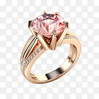 钻石戒指-钻石戒指订婚戒指玫瑰切割钻石18k金钻石戒指