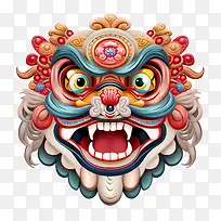 中国舞狮头-中国舞狮头狮子面具服装