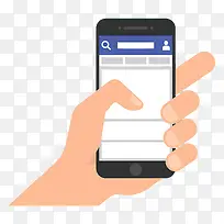 facebook应用程序-手持智能手机,facebook应用程序打开