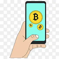 比特币-iPhone上的比特币图表,建议购买