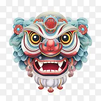 中国舞狮头-中国新年