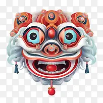 中国舞狮头-中国舞狮头狮头狮面具狮面狮子设计