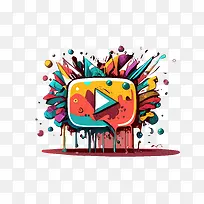 youtube-播放按钮