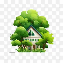 生态屋-生态屋树屋景观绿色