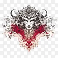 黑头发的女人-黑头发和玫瑰的女人,哥特式氛围