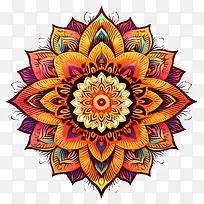 花艺设计-圆形,不对称的彩色花艺设计